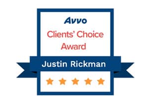 Avvo Clients' Choice Award - Justin Rickman Avvo Clients' Choice Award - Justin Rickman